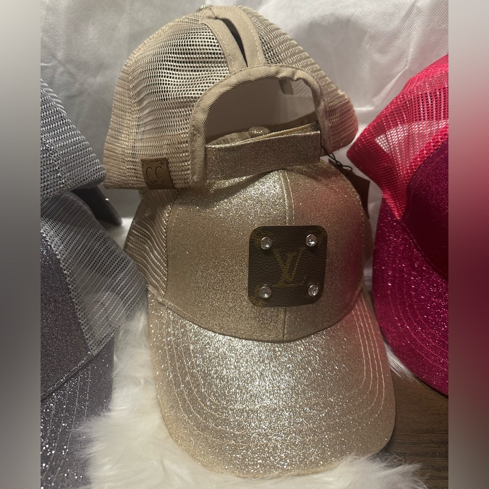LV Gold Bling Hat